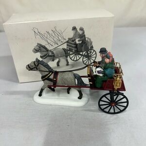 Vintage Heritage Village Collection “Red Christmas Sulky” Accessory